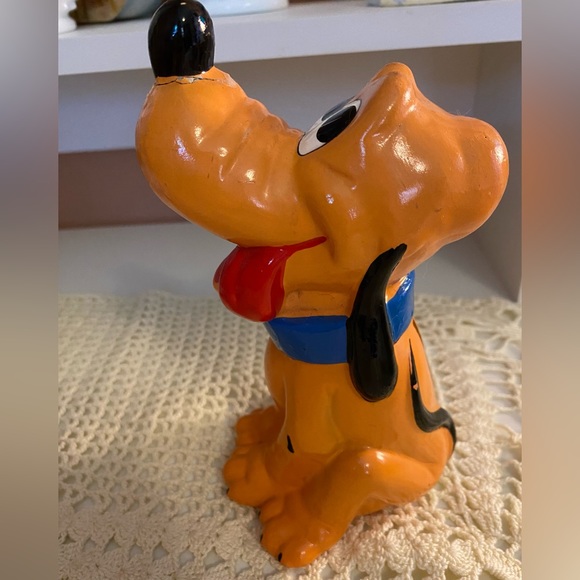 Walt Disney Productions Pluto vintage coin bank in orange - Picture 5 of 9